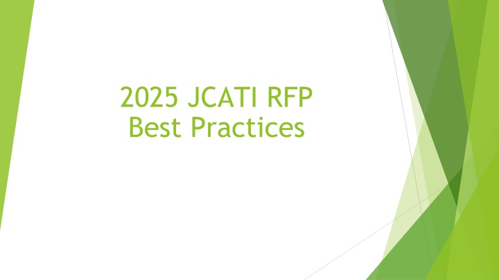 2025 jcati rfp best practices
