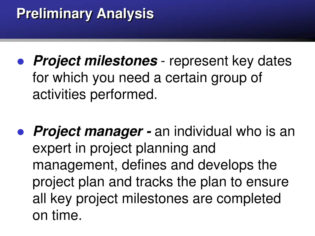 preliminary analysis 2