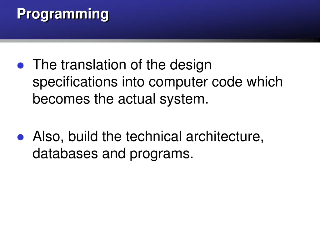 programming