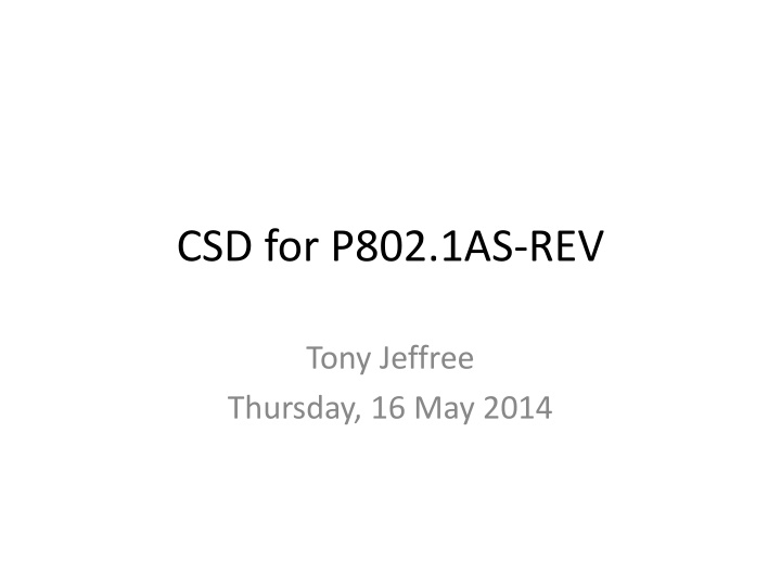 csd for p802 1as rev