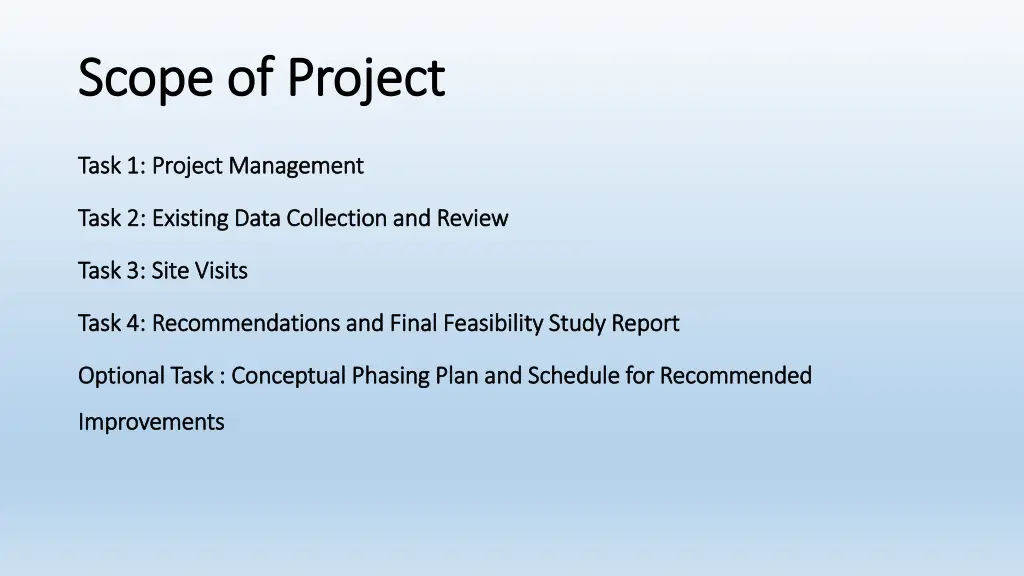 scope of project scope of project