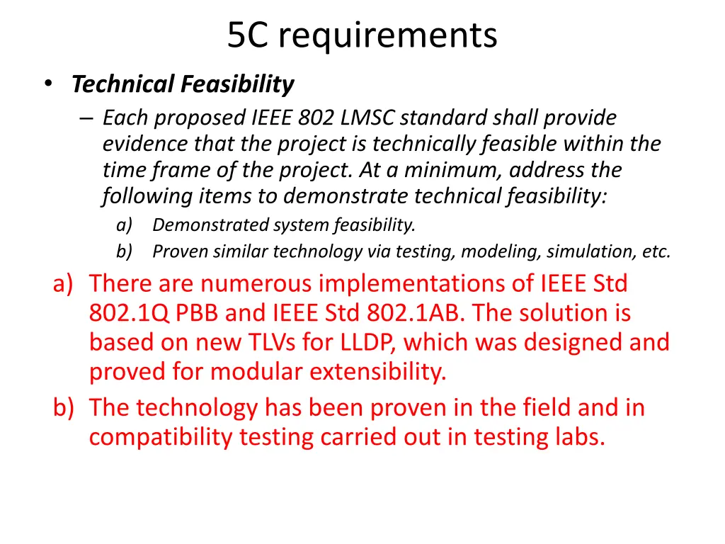 5c requirements 3