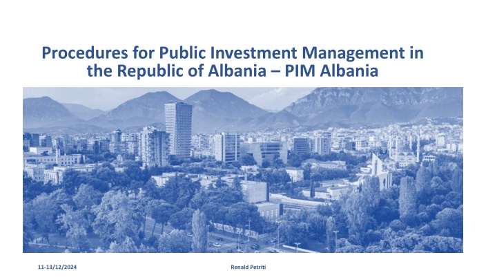 procedures for public investment management