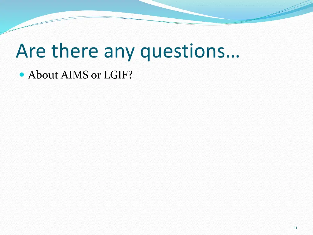 are there any questions