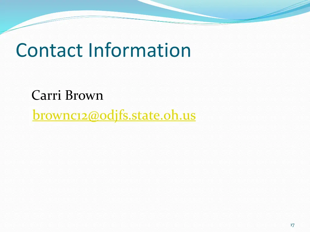 contact information