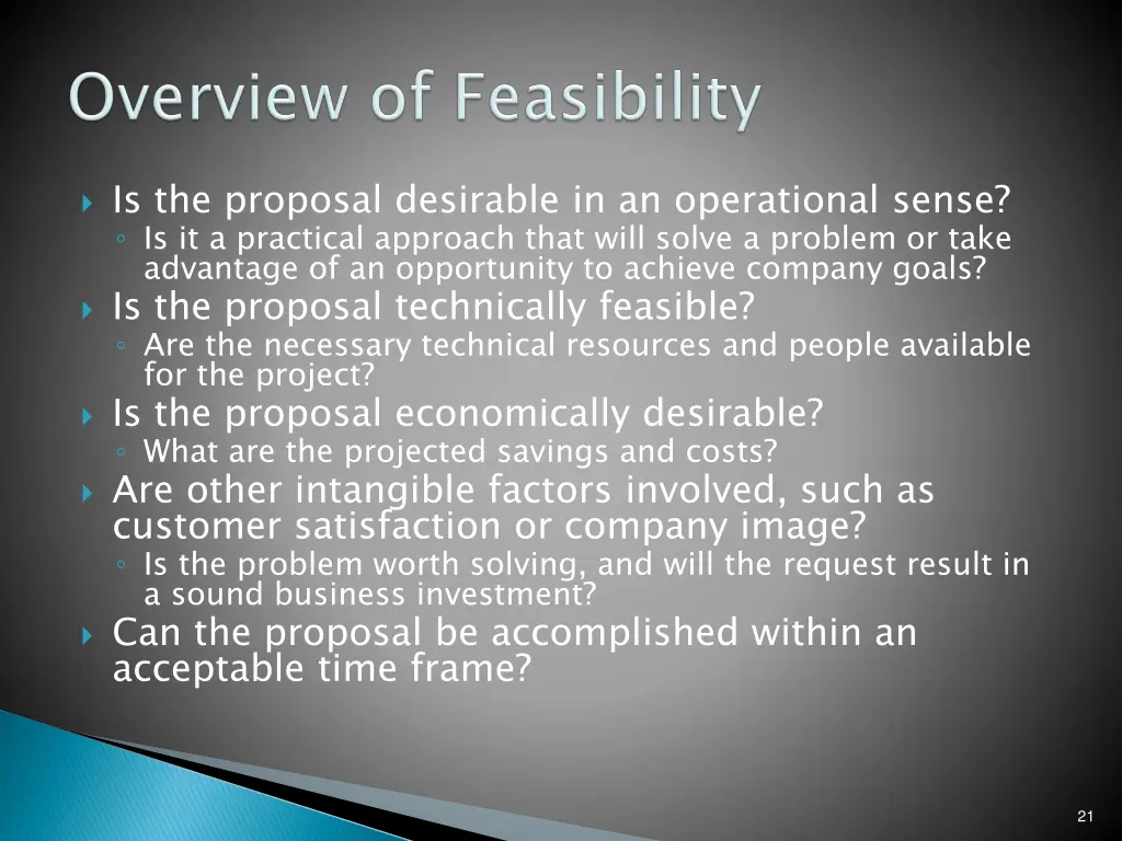 is the proposal desirable in an operational sense