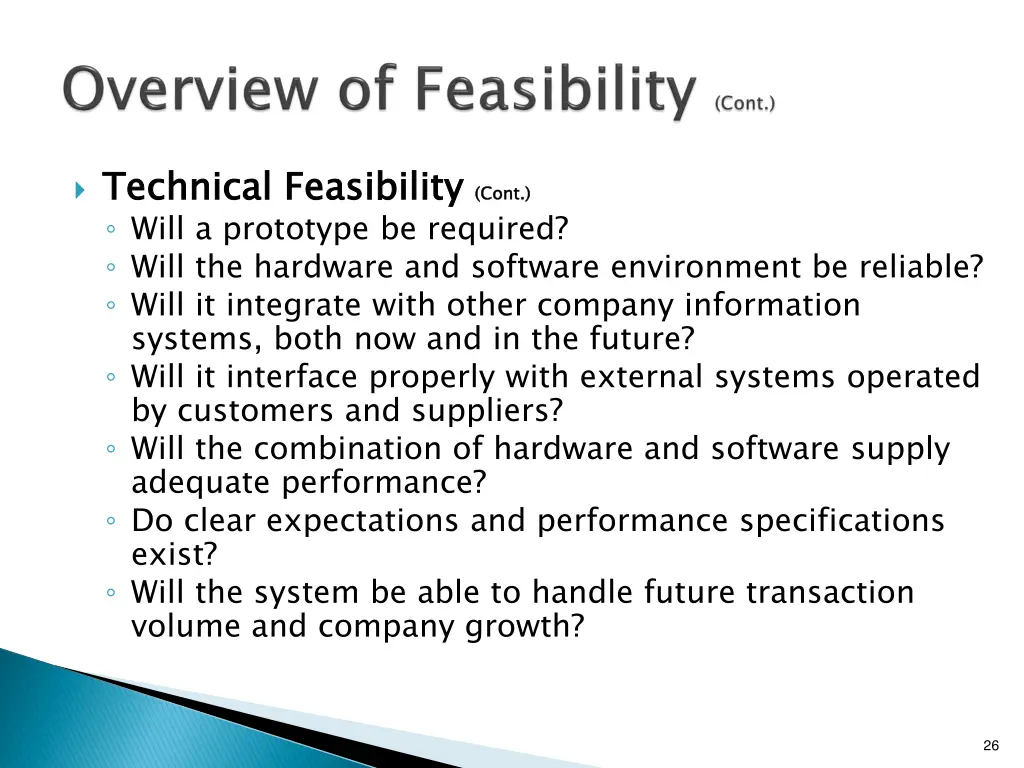 technical feasibility will a prototype