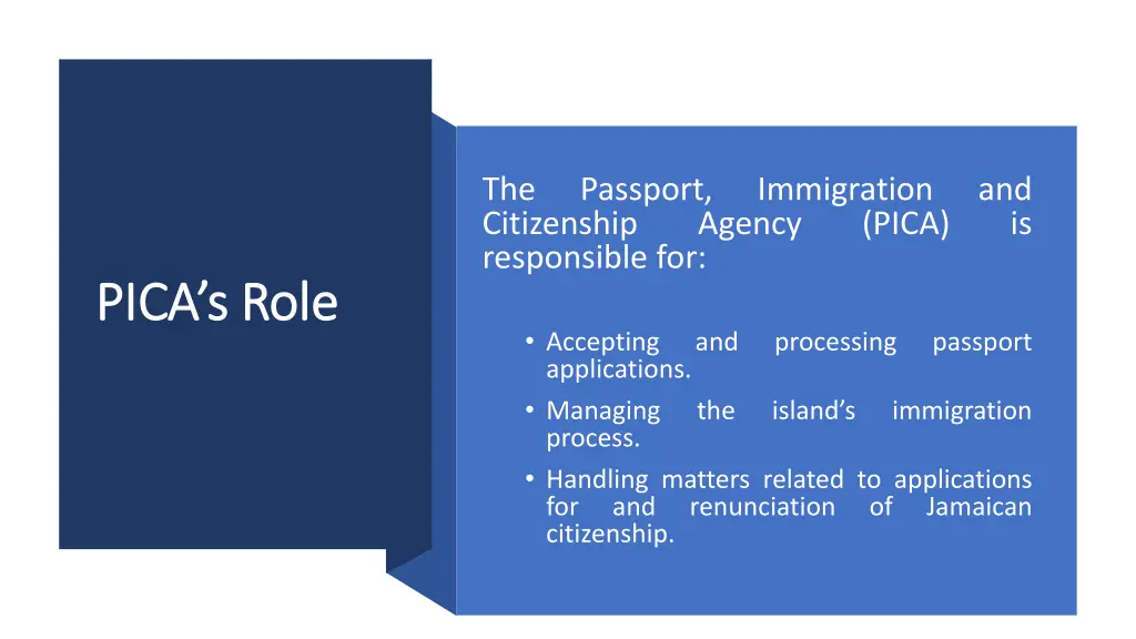 the citizenship responsible for