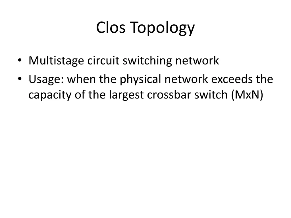 clos topology