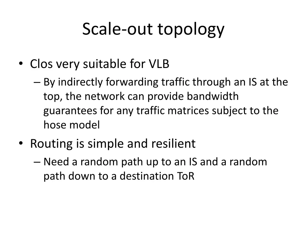 scale out topology