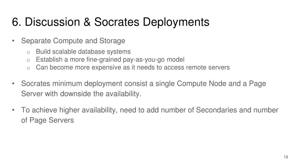 6 discussion socrates deployments