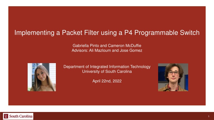 implementing a packet filter using