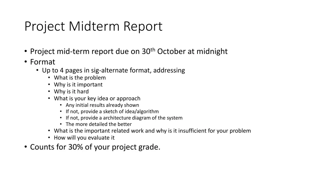 project midterm report