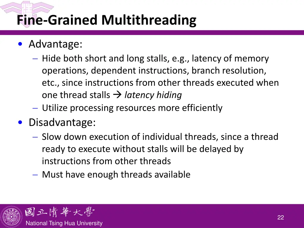 fine grained multithreading 1