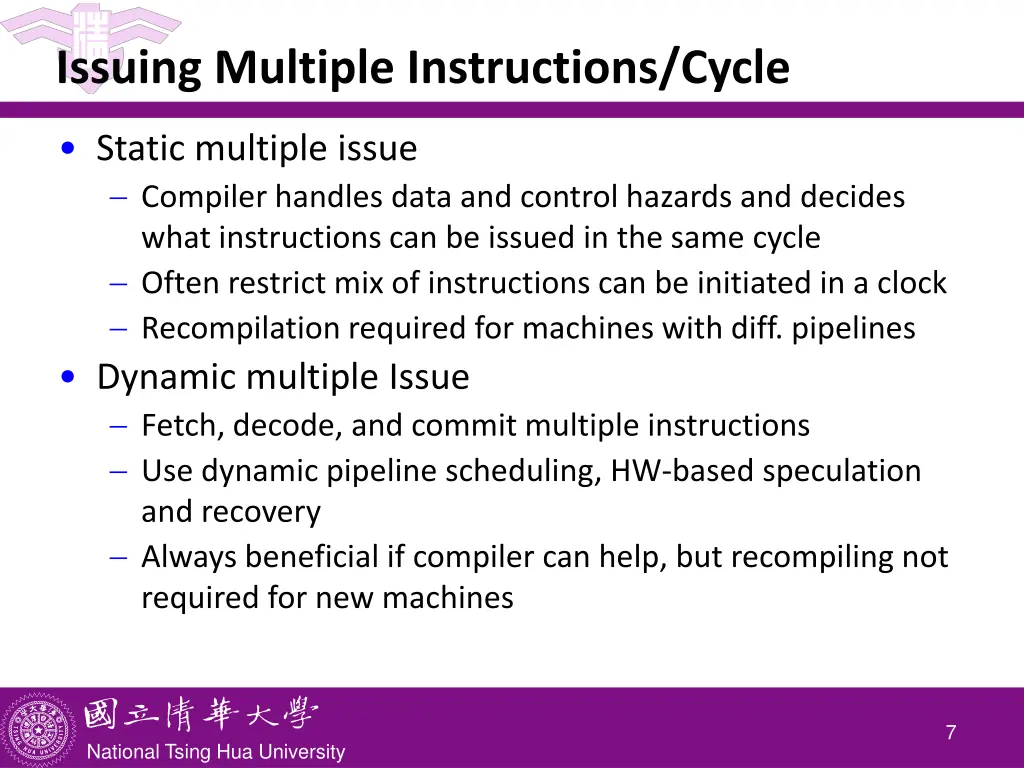 issuing multiple instructions cycle