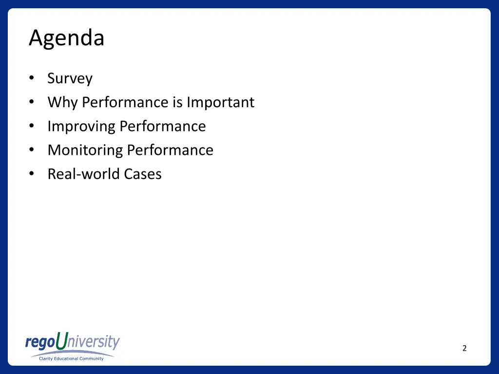 agenda