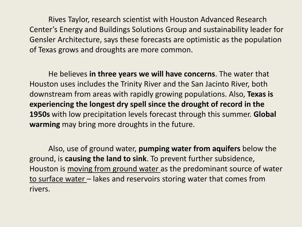 rives taylor research scientist with houston