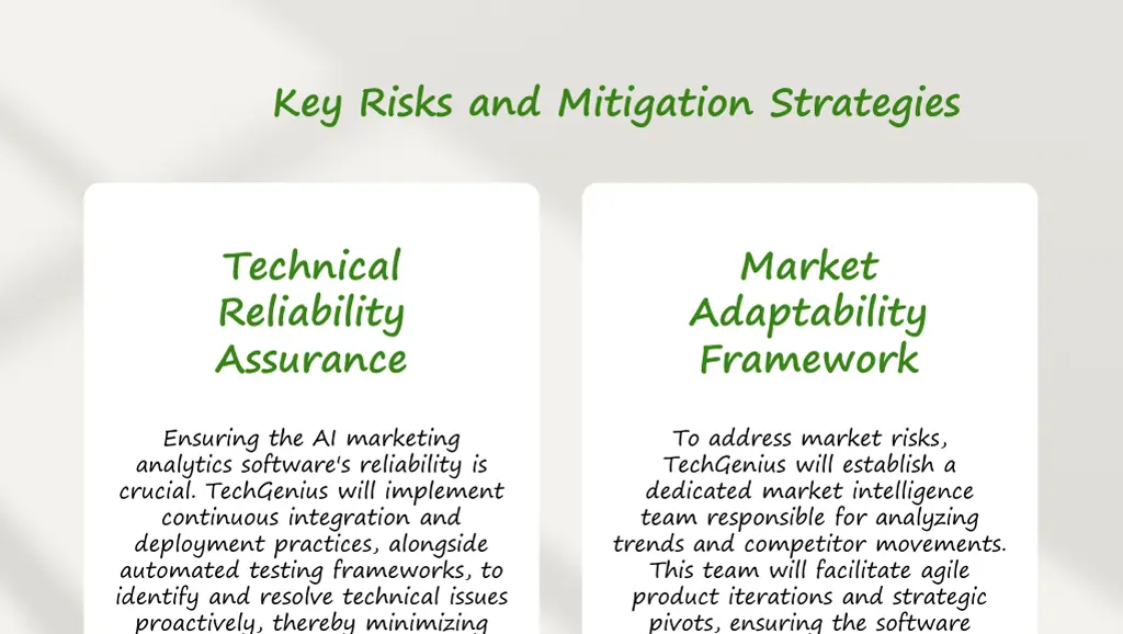 key risks and mitigation strategies