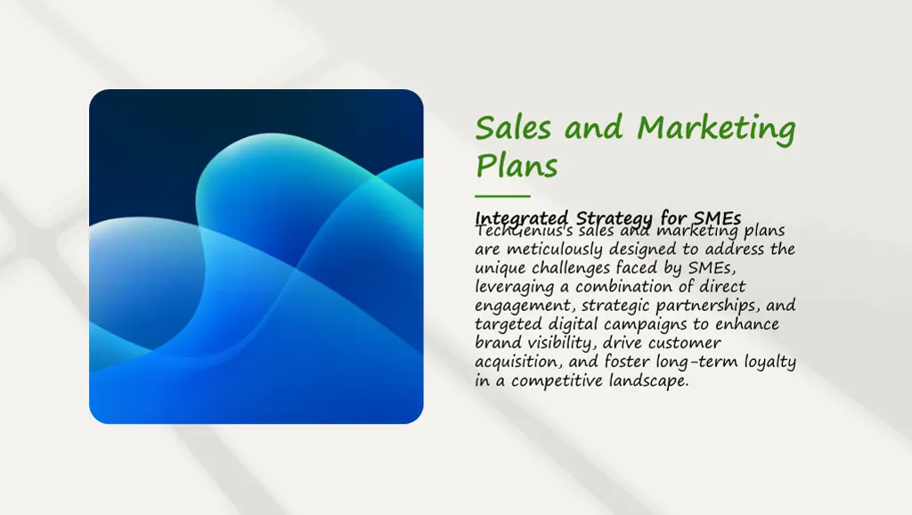sales and marketing plans