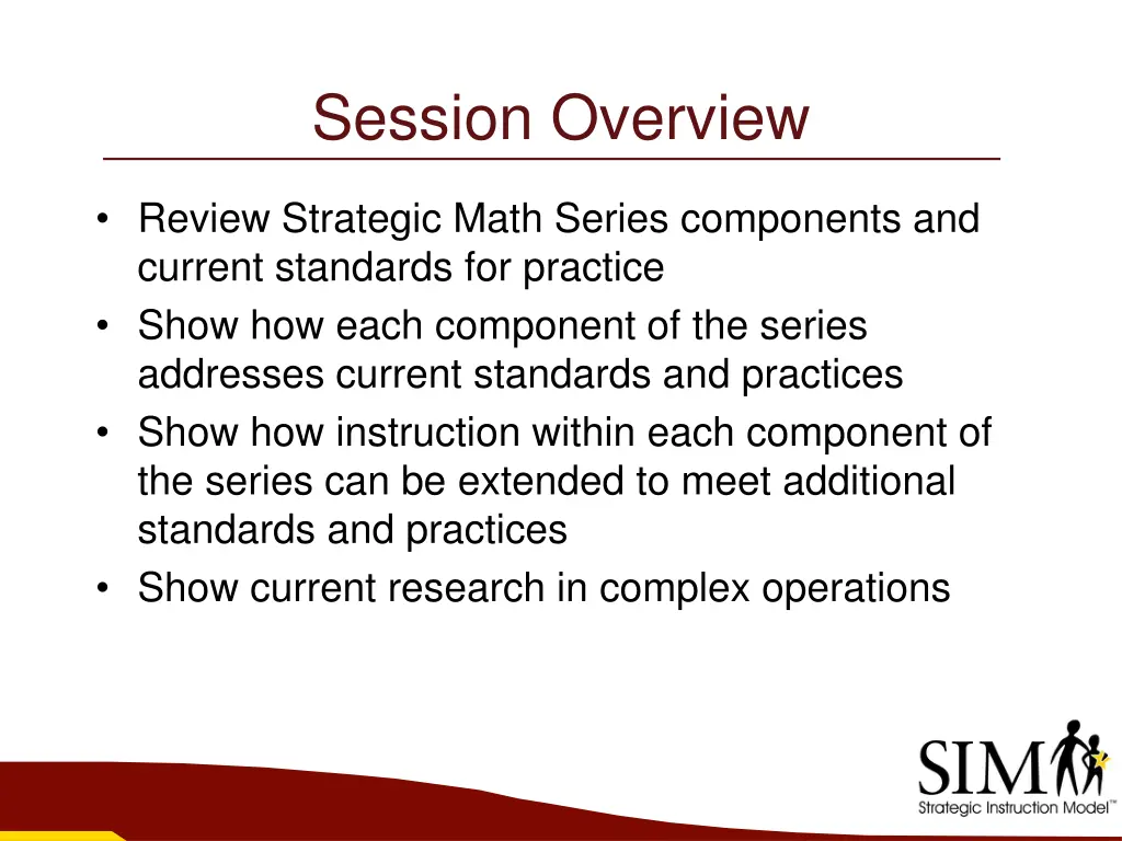 session overview
