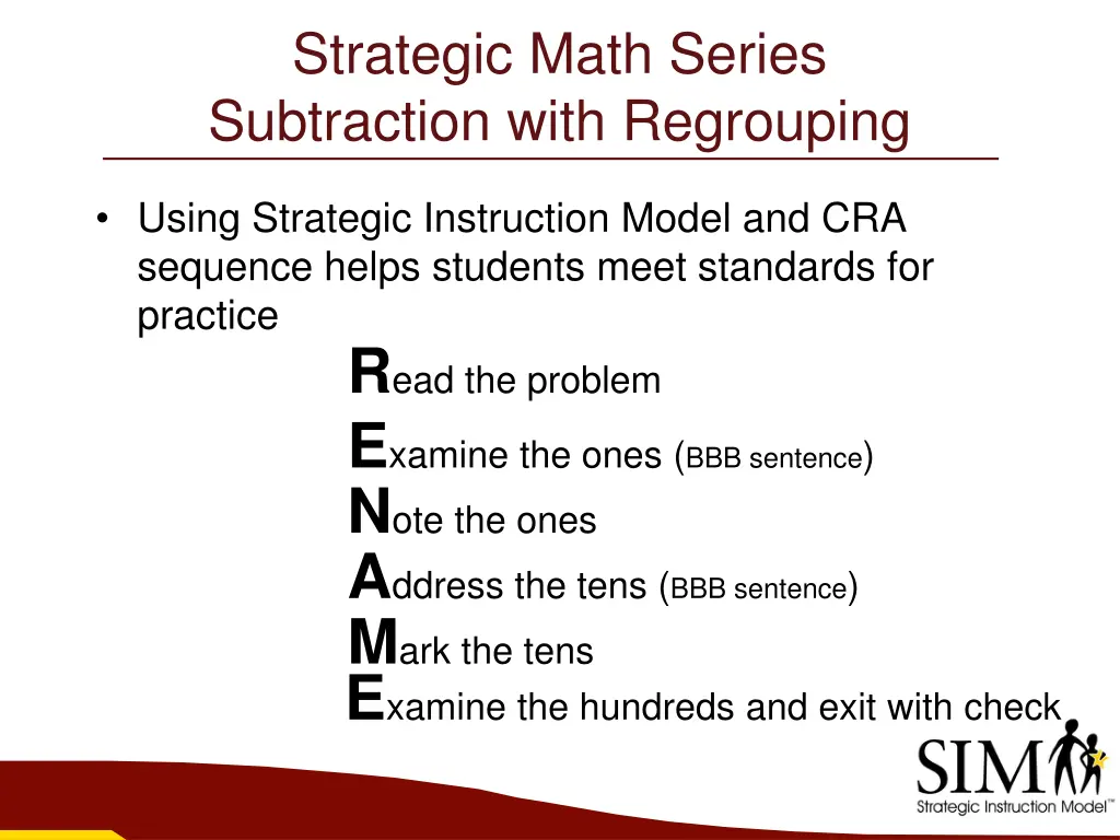 strategic math series subtraction with regrouping 2
