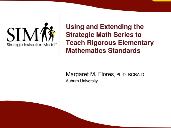 using and extending the strategic math series