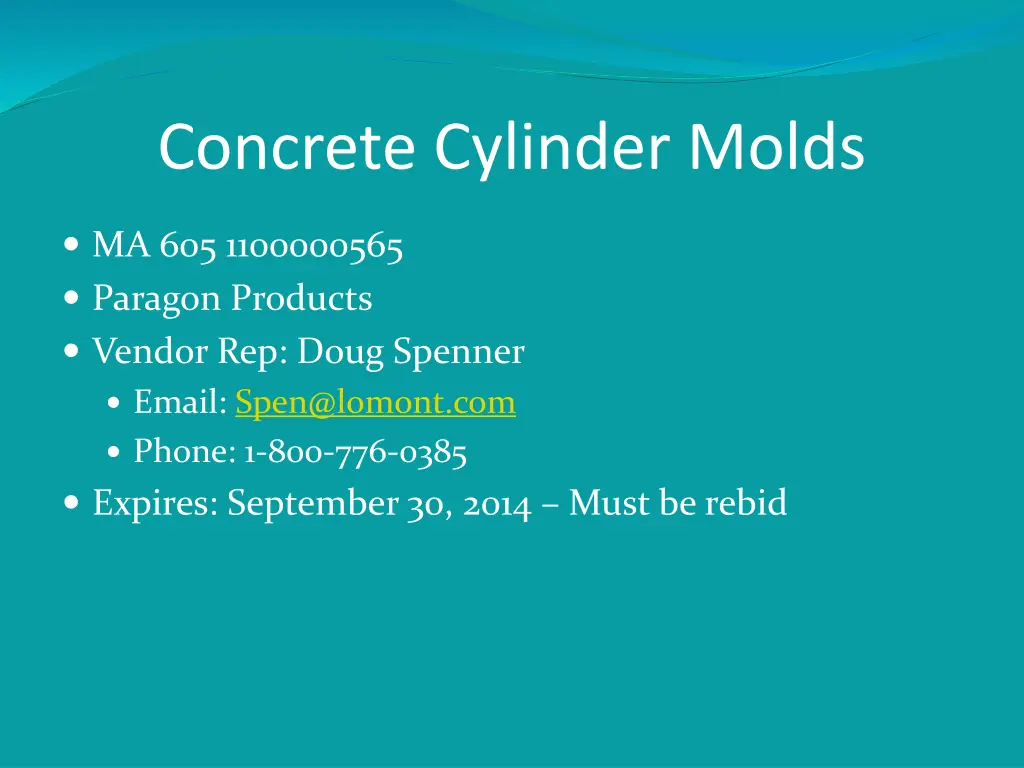 concrete cylinder molds