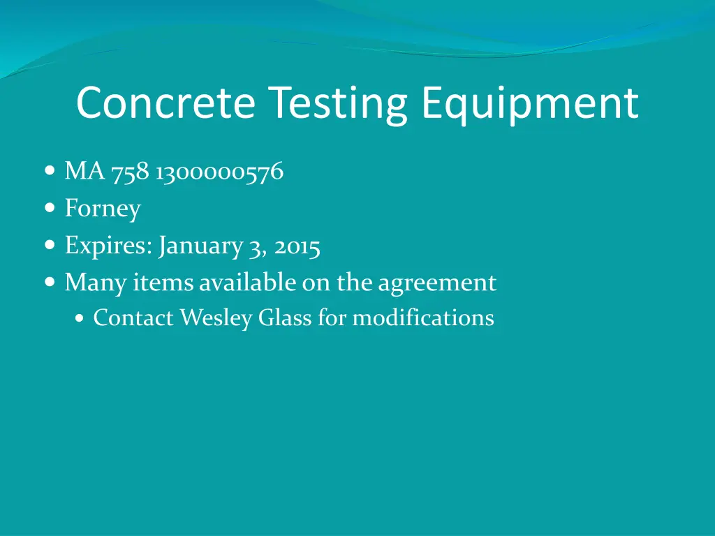 concrete testing equipment