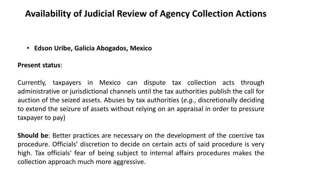 availability of judicial review of agency 5