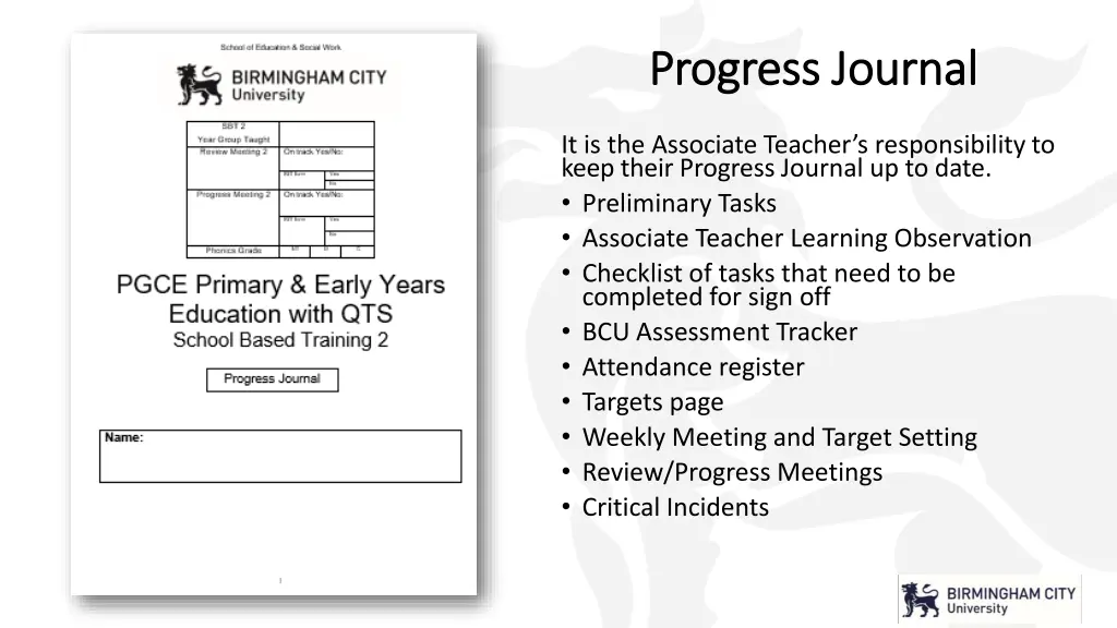 progress progress journal