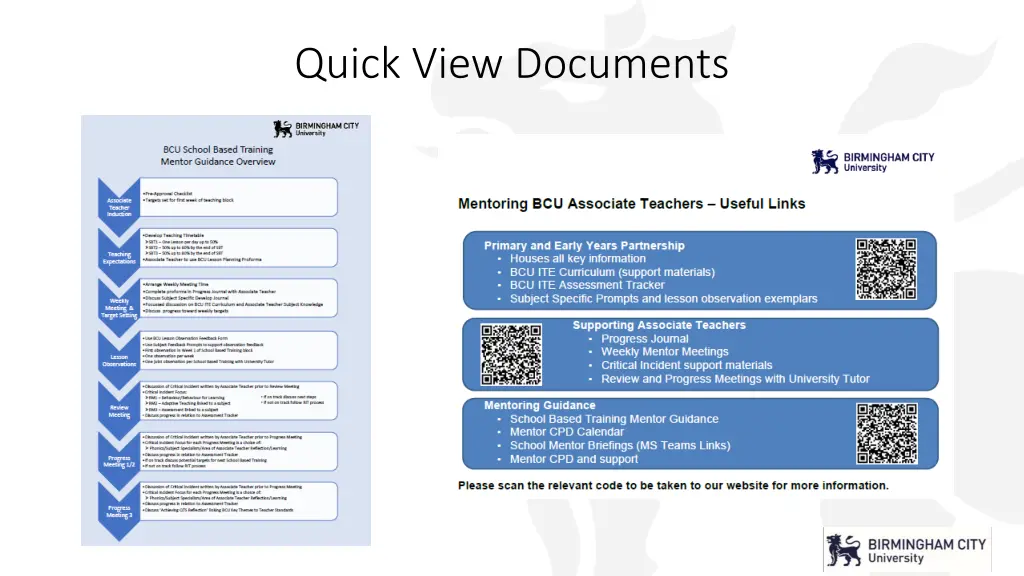 quick view documents