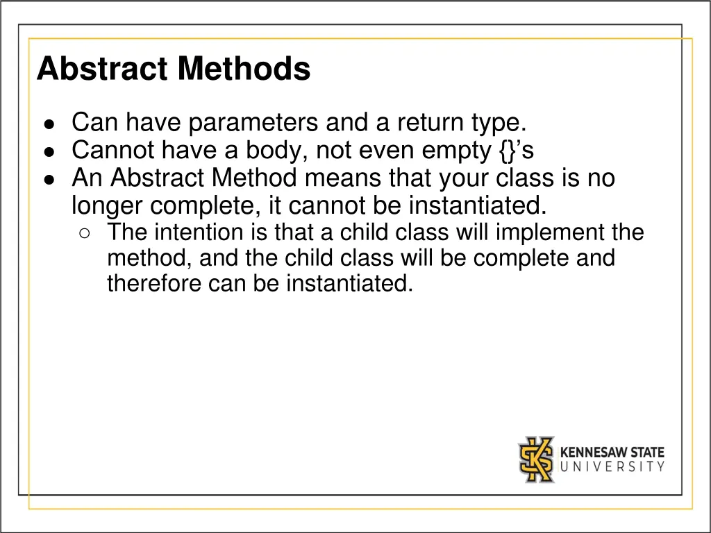 abstract methods