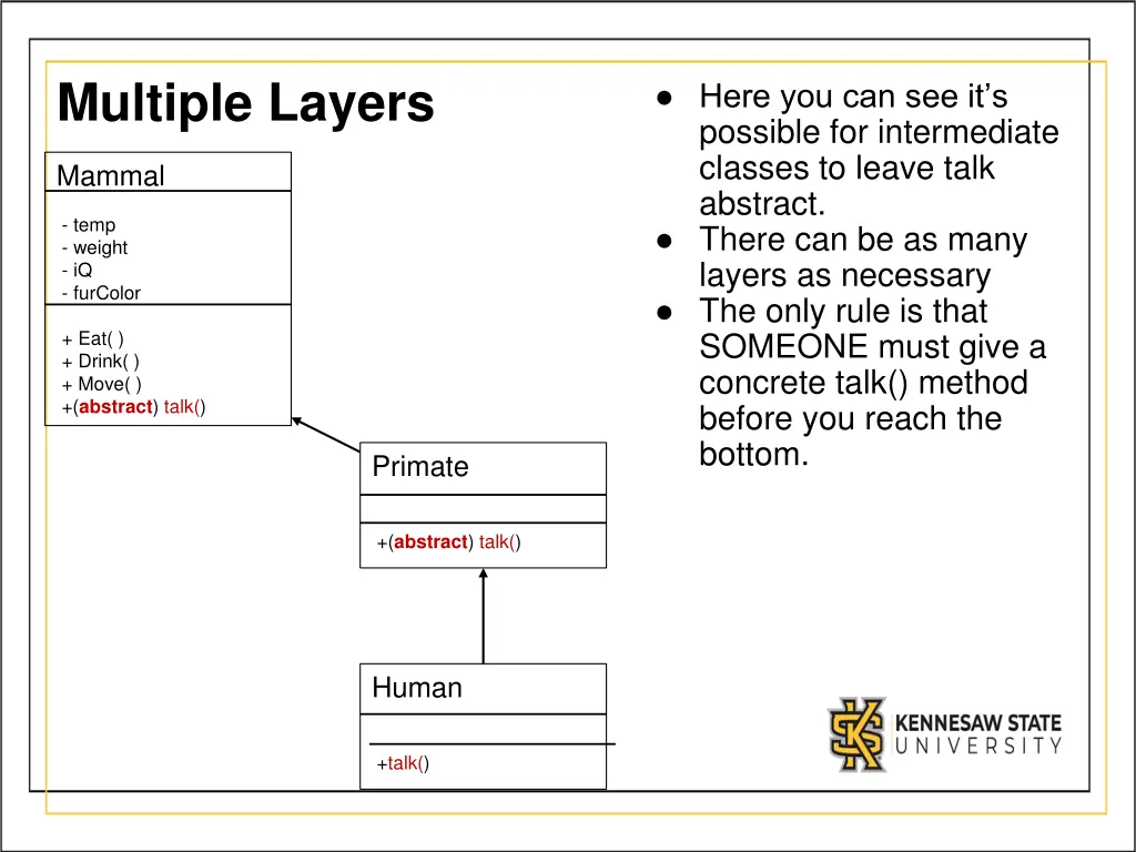 multiple layers