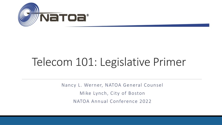 telecom 101 legislative primer