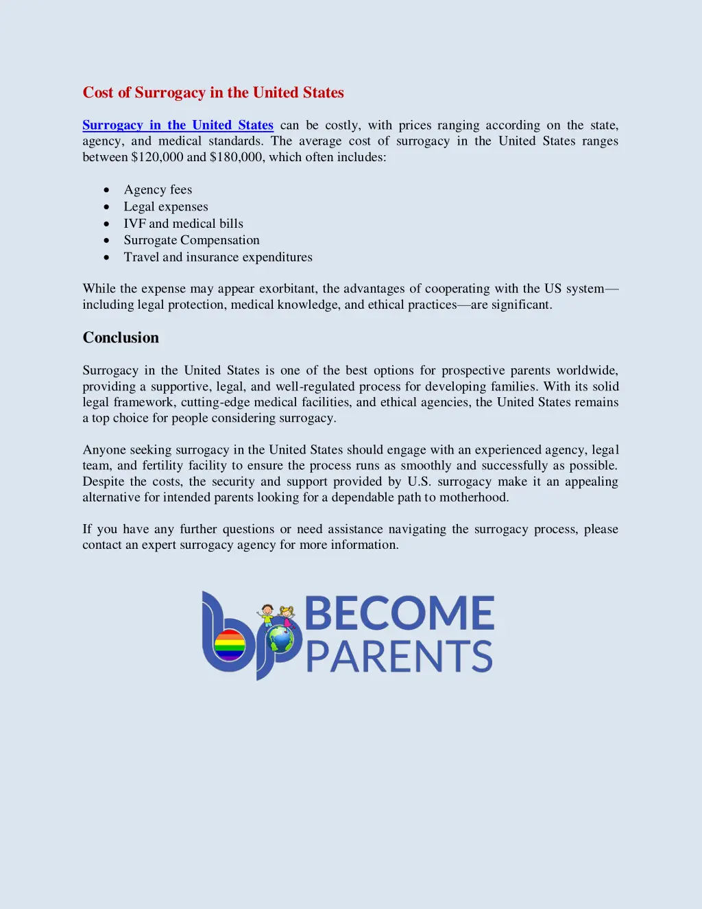 cost of surrogacy in the united states surrogacy