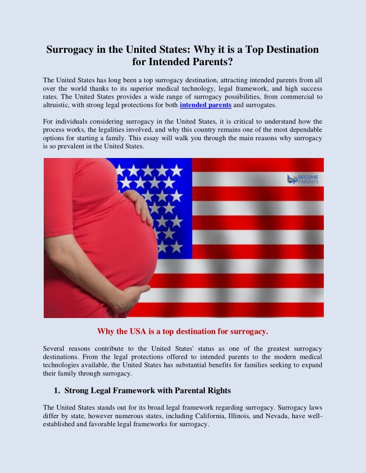 surrogacy in the united states