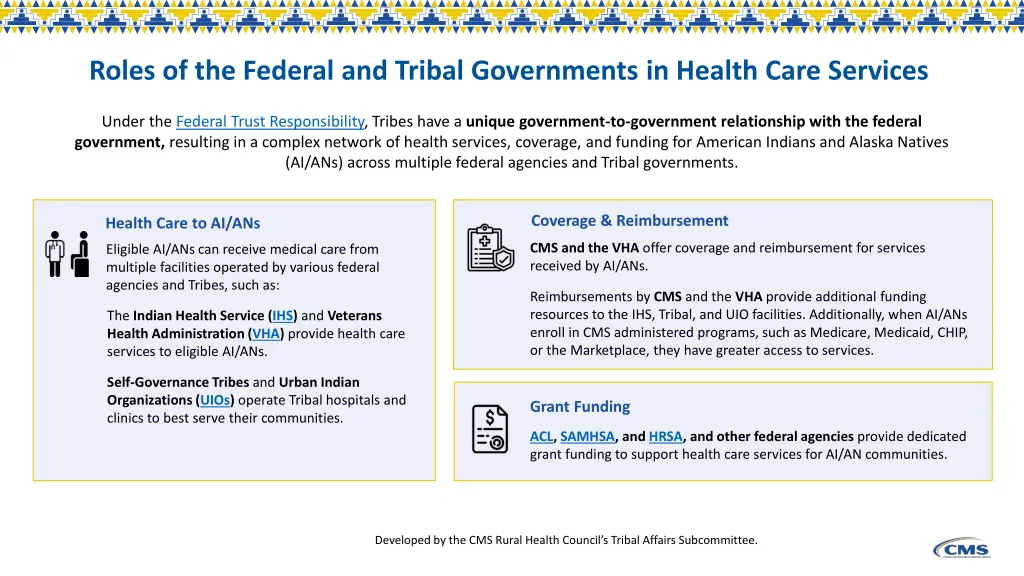 roles of the federal and tribal governments