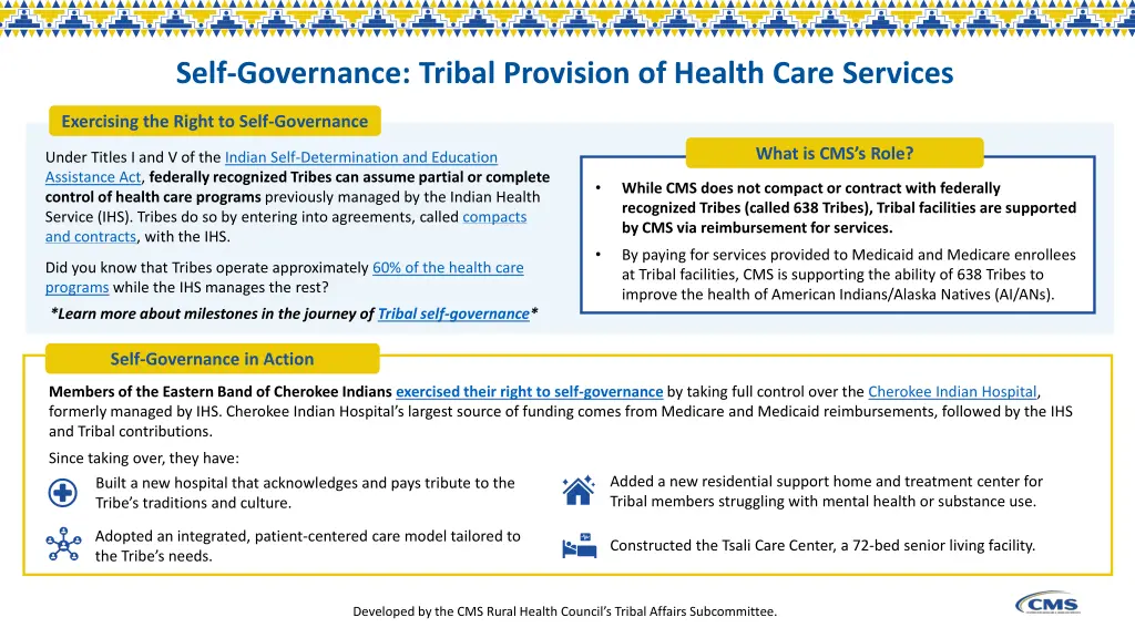 self governance tribal provision of health care