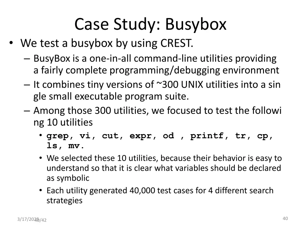 case study busybox we test a busybox by using