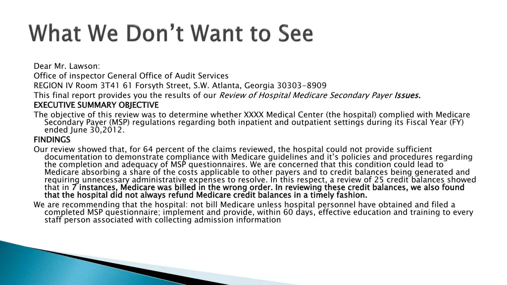 dear mr lawson office of inspector general office