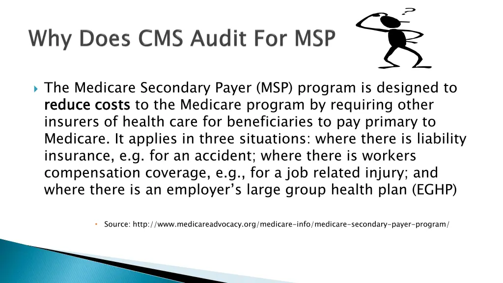 the medicare secondary payer msp program