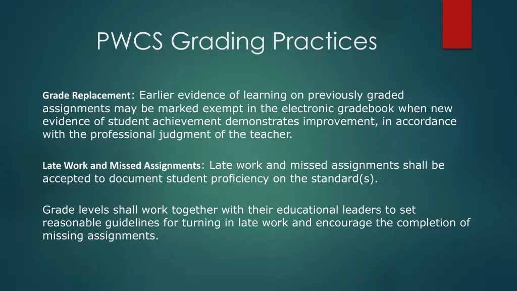 pwcs grading practices 3