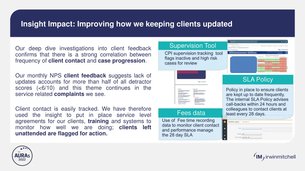 insight impact improving how we keeping clients