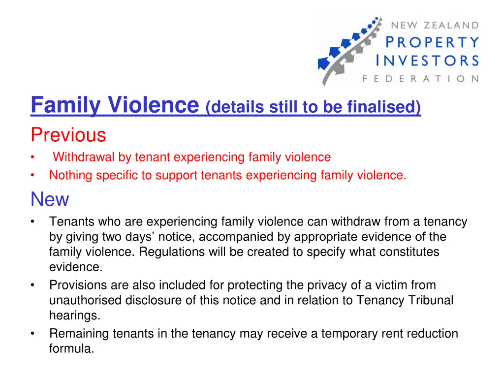 family violence details still to be finalised