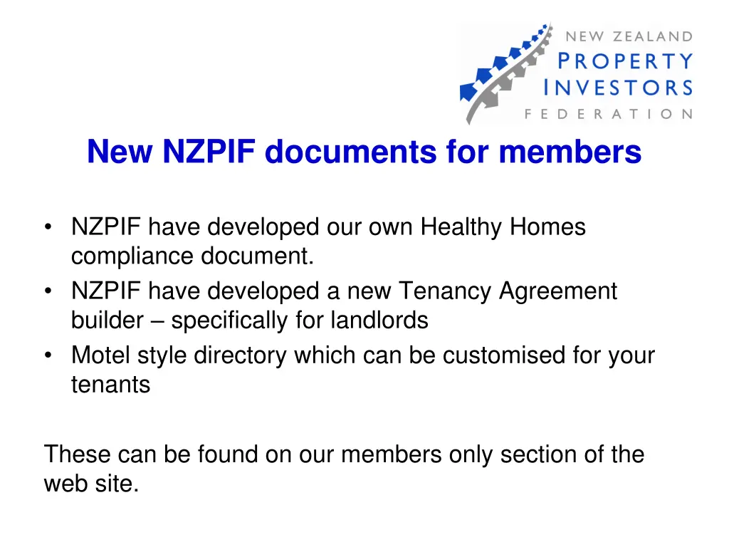 new nzpif documents for members
