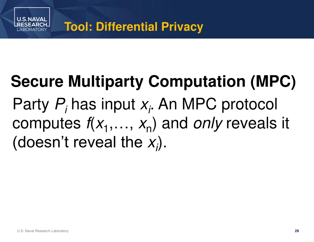 tool differential privacy 1