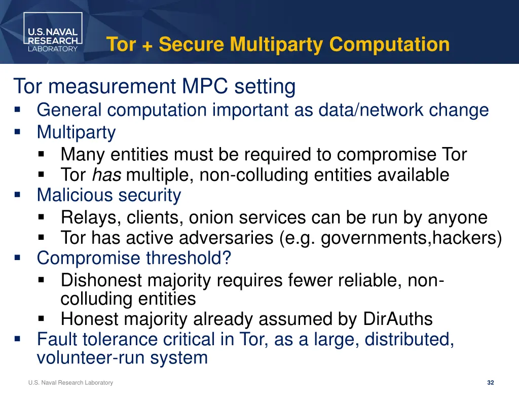 tor secure multiparty computation 2