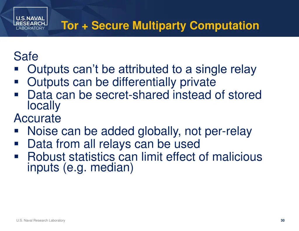 tor secure multiparty computation