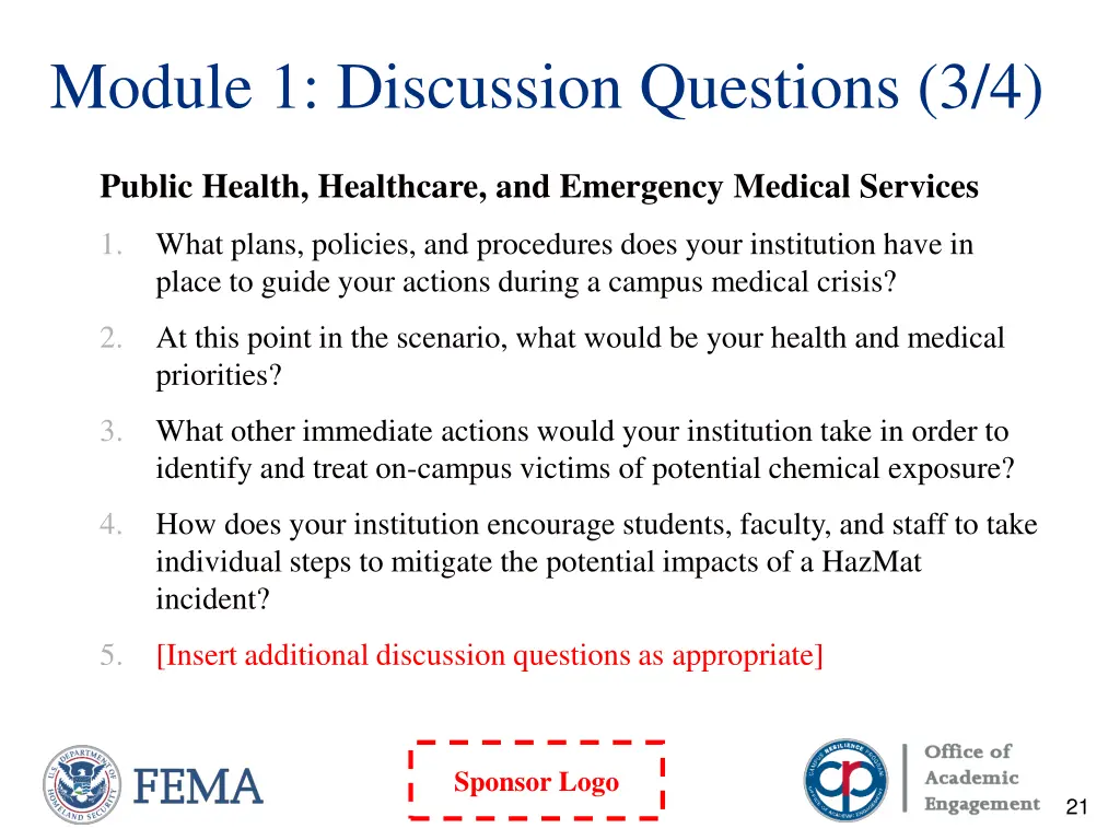 module 1 discussion questions 3 4