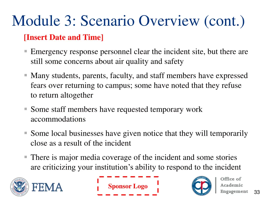 module 3 scenario overview cont
